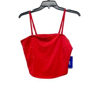 Joylab Women's Game Day Removable Strap Tube Top Red Size Large